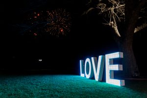 Fireworks Love Marquee
